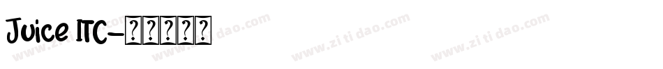Juice ITC字体转换